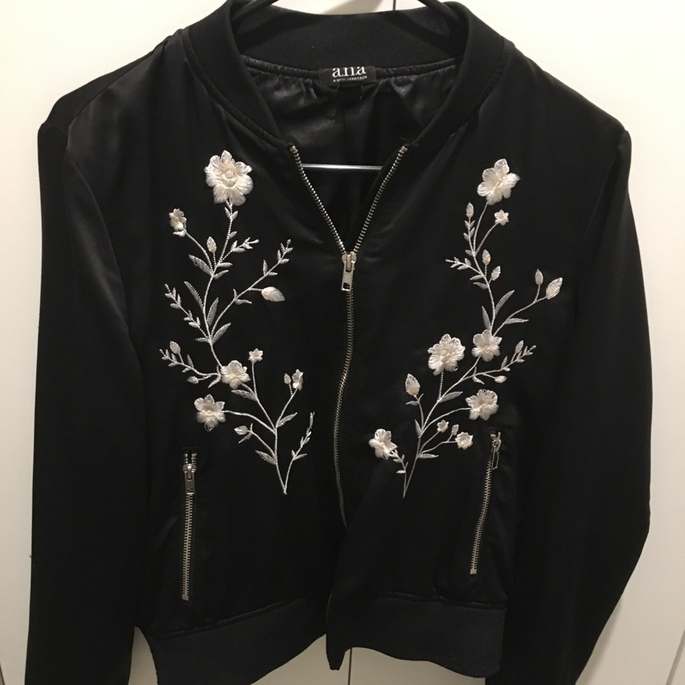 Floral Bomber Jacket